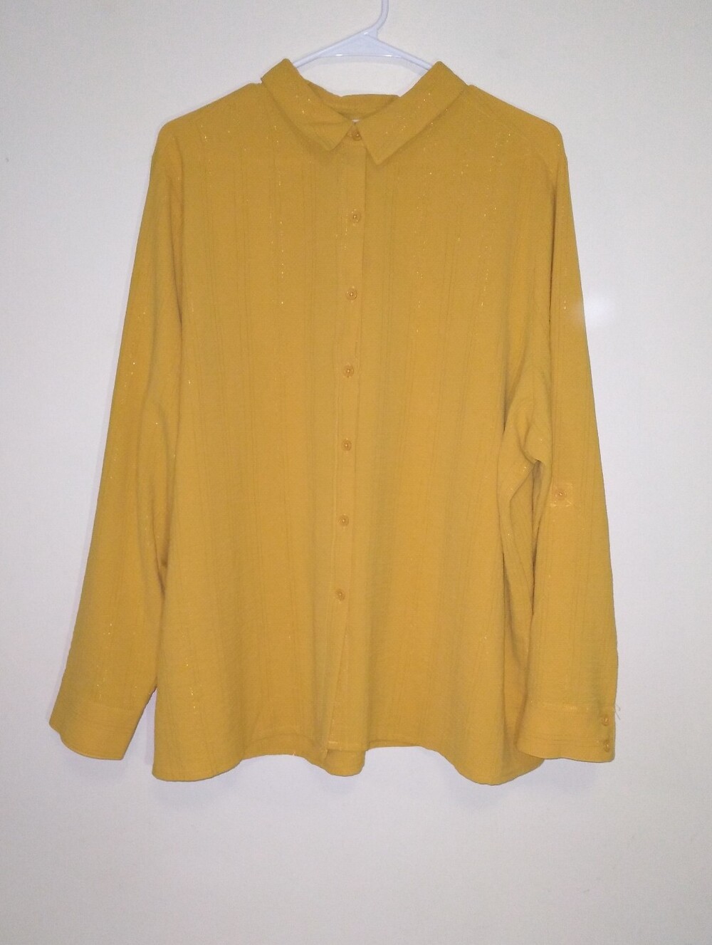Yellow Button-Up Shirt
